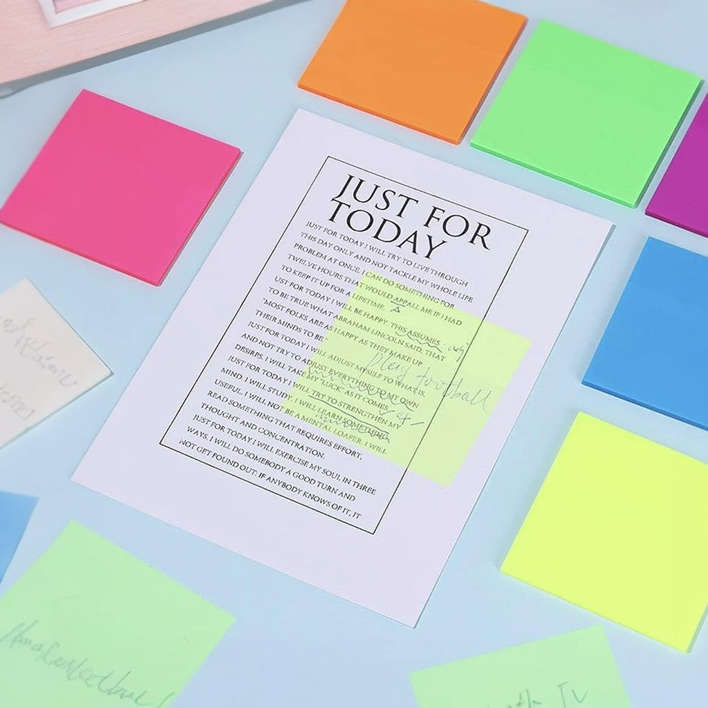 Neon Transparent Sticky Notes - Tinyminymo