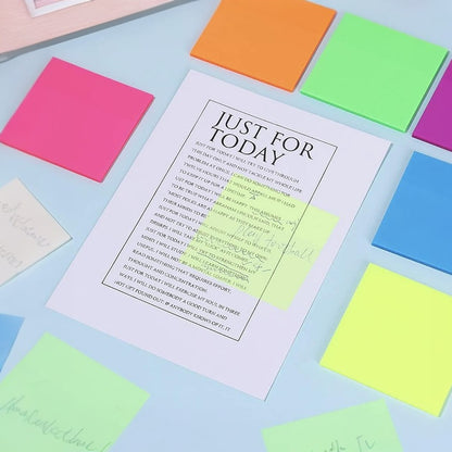 Neon Transparent Sticky Notes - Tinyminymo