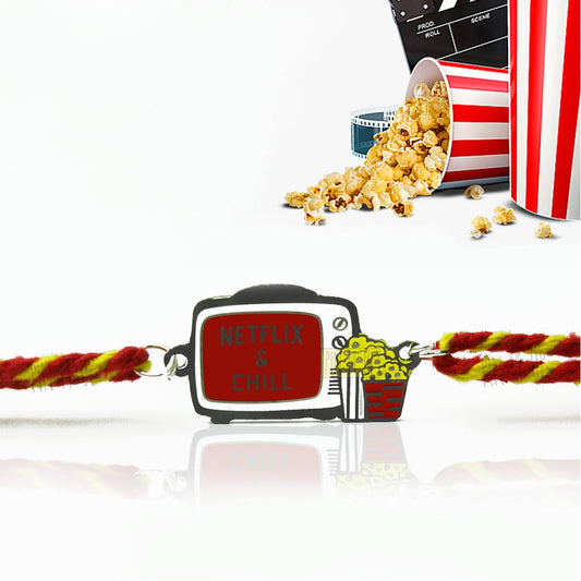 Netflix & Chill Metal Rakhi - Tinyminymo