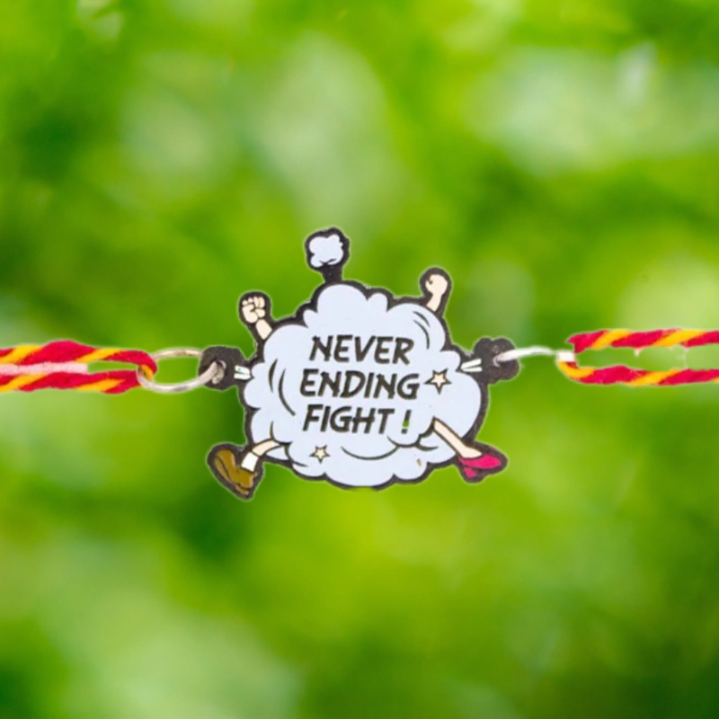 Never Ending Fight Metal Rakhi - Tinyminymo