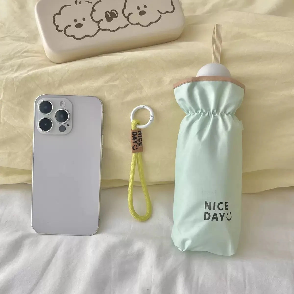 Green Nice Day Pocket Umbrella - Tinyminymo