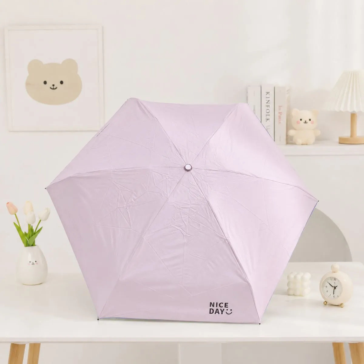 Pink Nice Day Pocket Umbrella - Tinyminymo