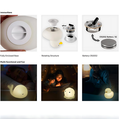 Ocean Series Mini Silicone Night Light -  Tinyminymo