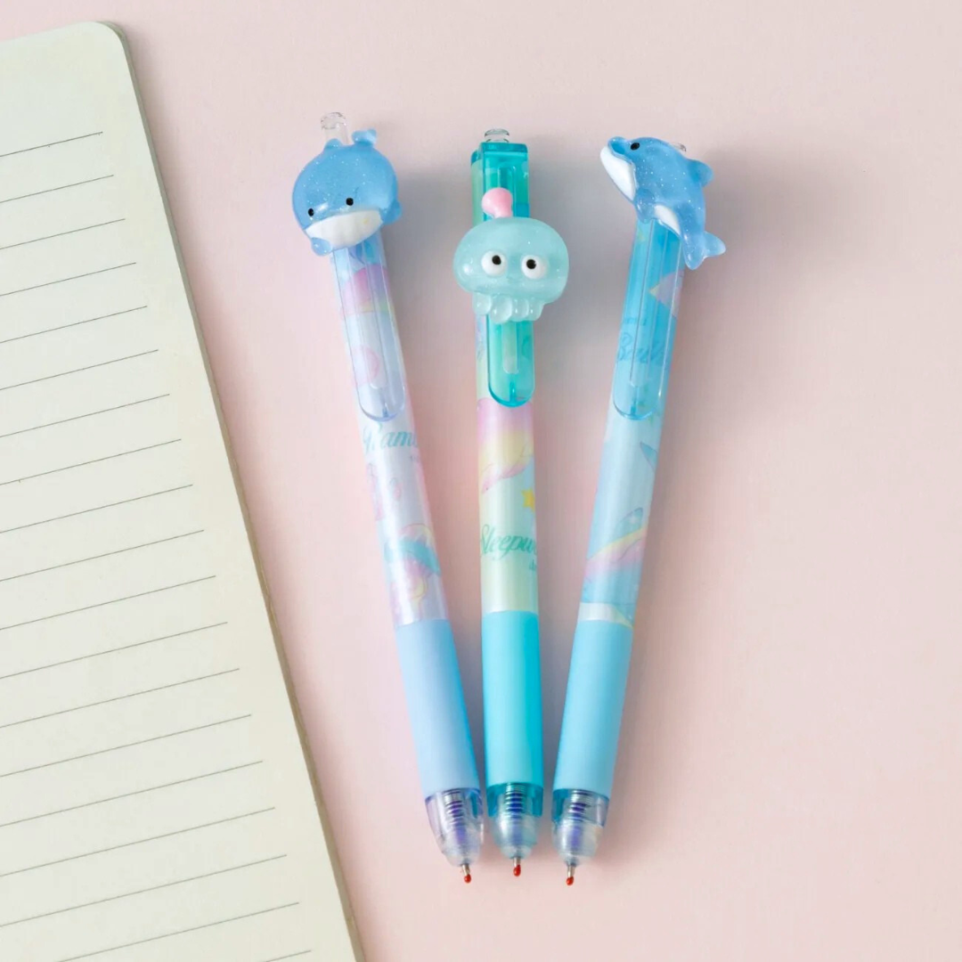 Different Designs of Ocean World Gel Pen with Notebook - Tinyminymo