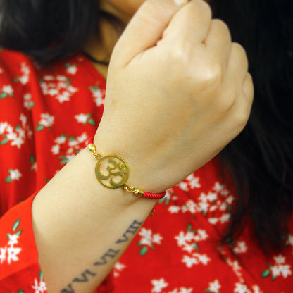 Om Metal Rakhi for Sister - Tinyminymo