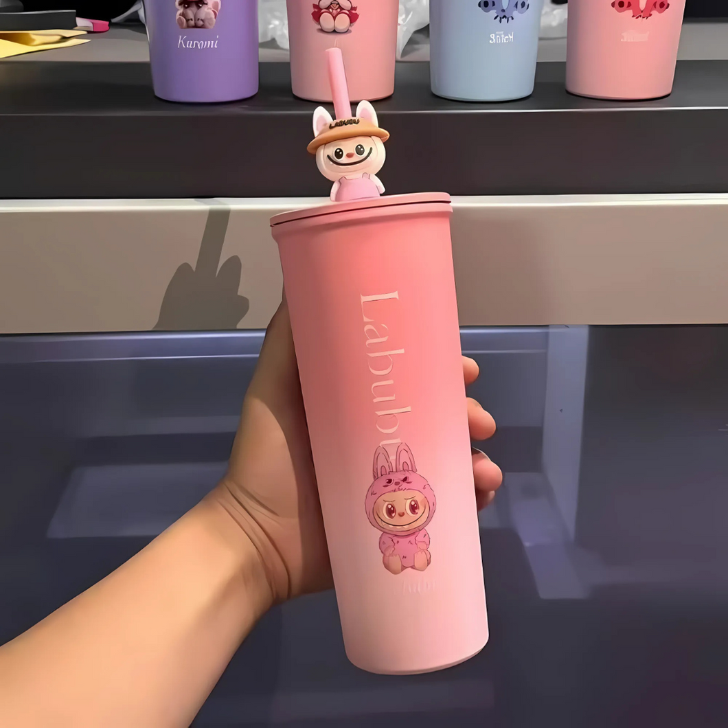 Ombre Steel Tumbler with Labubu character - Tinyminymo