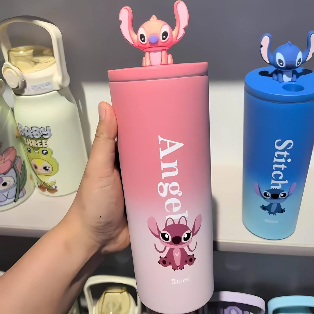 Ombre Steel Tumbler with Angel character Design - Tinyminymo