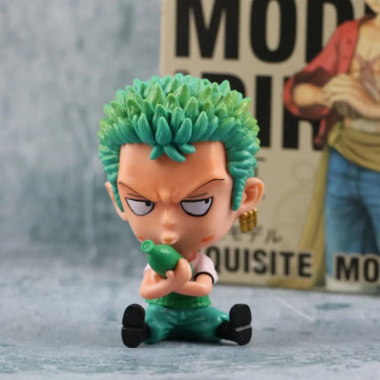 Luffy and Zoro Sitting Figure - TInyminymo