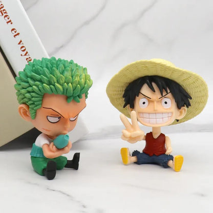 Luffy and Zoro Sitting Figure - TInyminymo