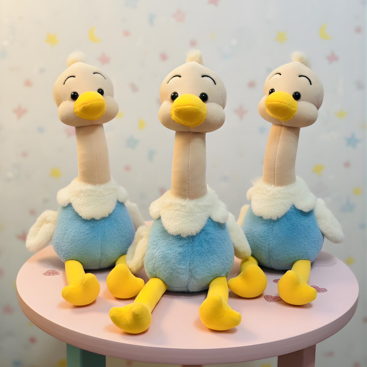 Three Blue Color Ostrich Plushies - Tinyminymo