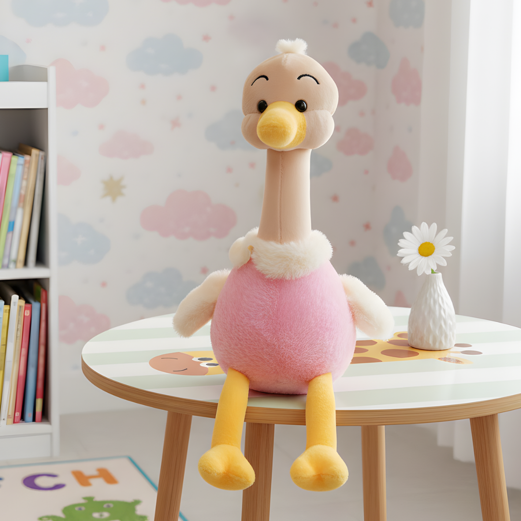 Pink Color Ostrich Soft Toy - Tinyminymo