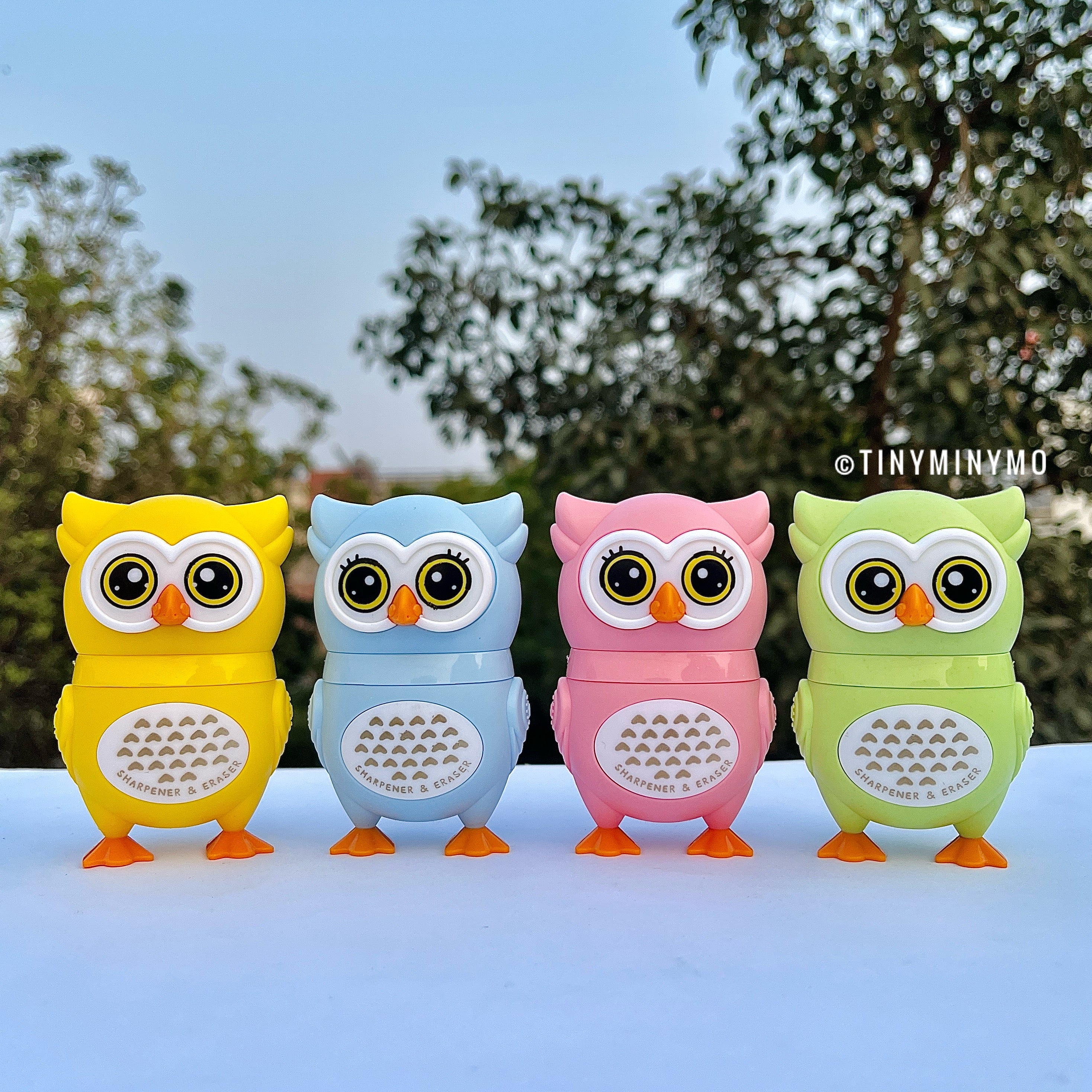 Owl Eraser cum Sharpener - Tinyminymo