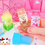 Packaged Milk Kawaii Eraser - Tinyminymo