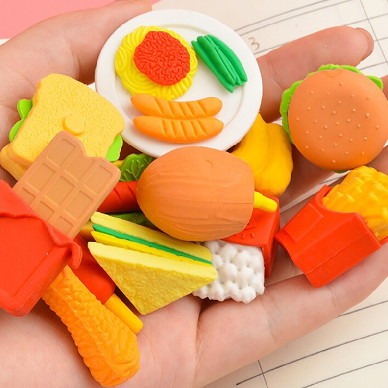 Panda Fast Food Erasers - Set of 4 -Tinyminymo