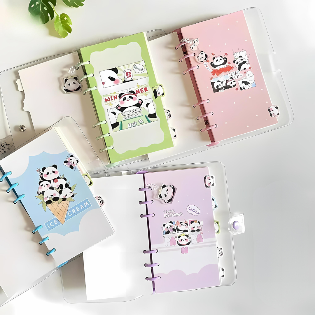 Panda Kawaii Spiral Planner - Tinyminymo