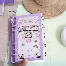 Load image into Gallery viewer, Panda Kawaii Spiral Planner - Tinyminymo
