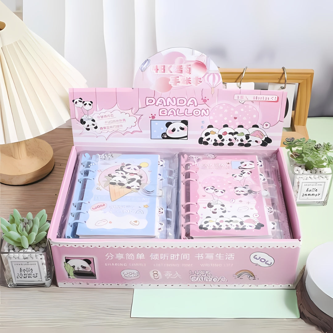 Panda Kawaii Spiral Planner - Tinyminymo