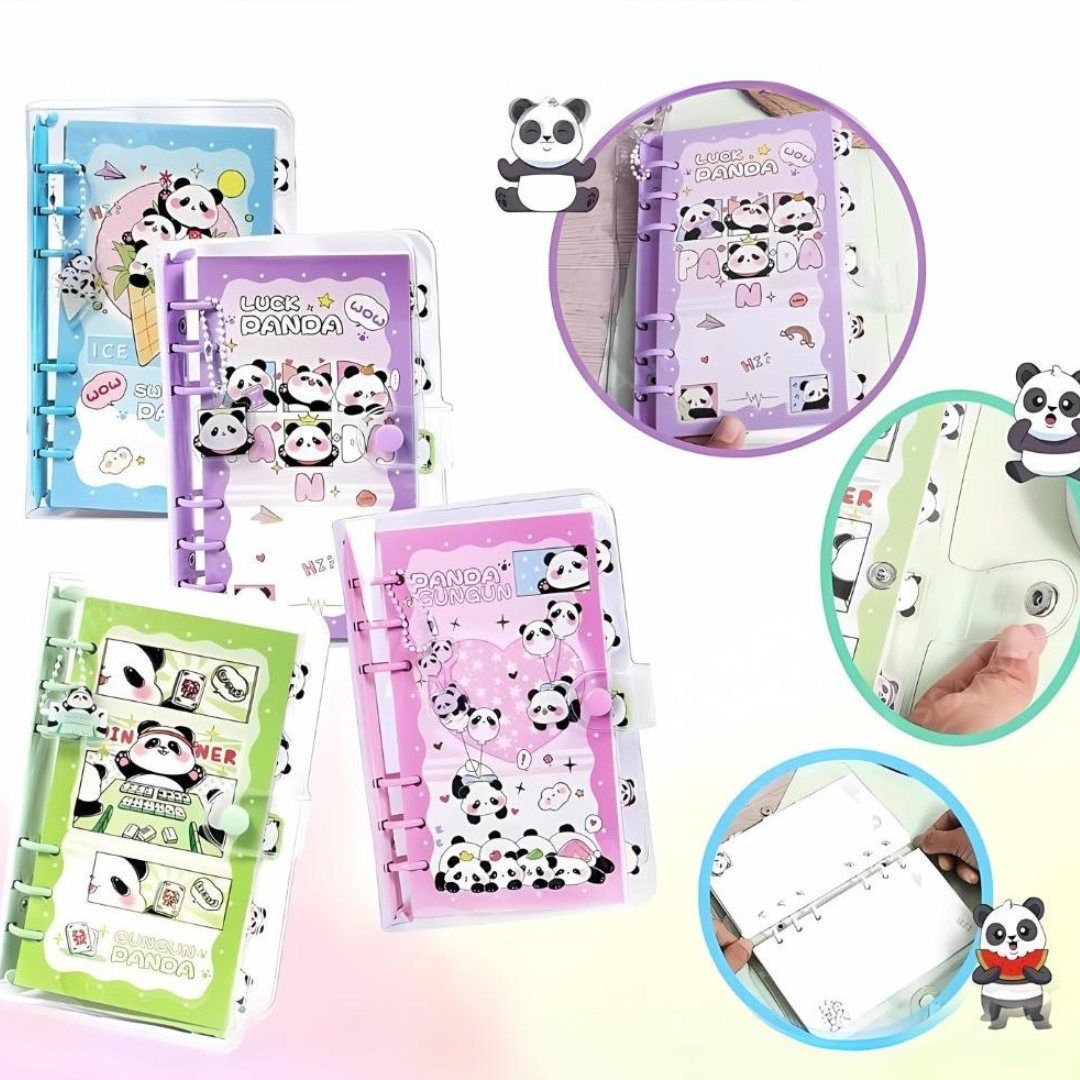 Panda Kawaii Spiral Planner - Tinyminymo