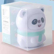 Load image into Gallery viewer, Panda Mechanical Sharpener in a clear packaging box on a pink surface - Tinyminymo
