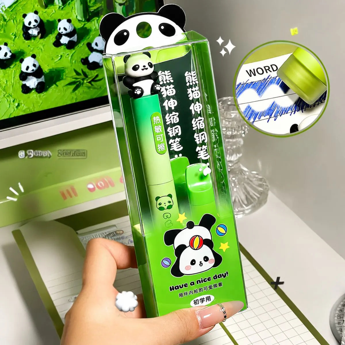Panda Fountain Pen, Dark Green Color - Tinyminymo