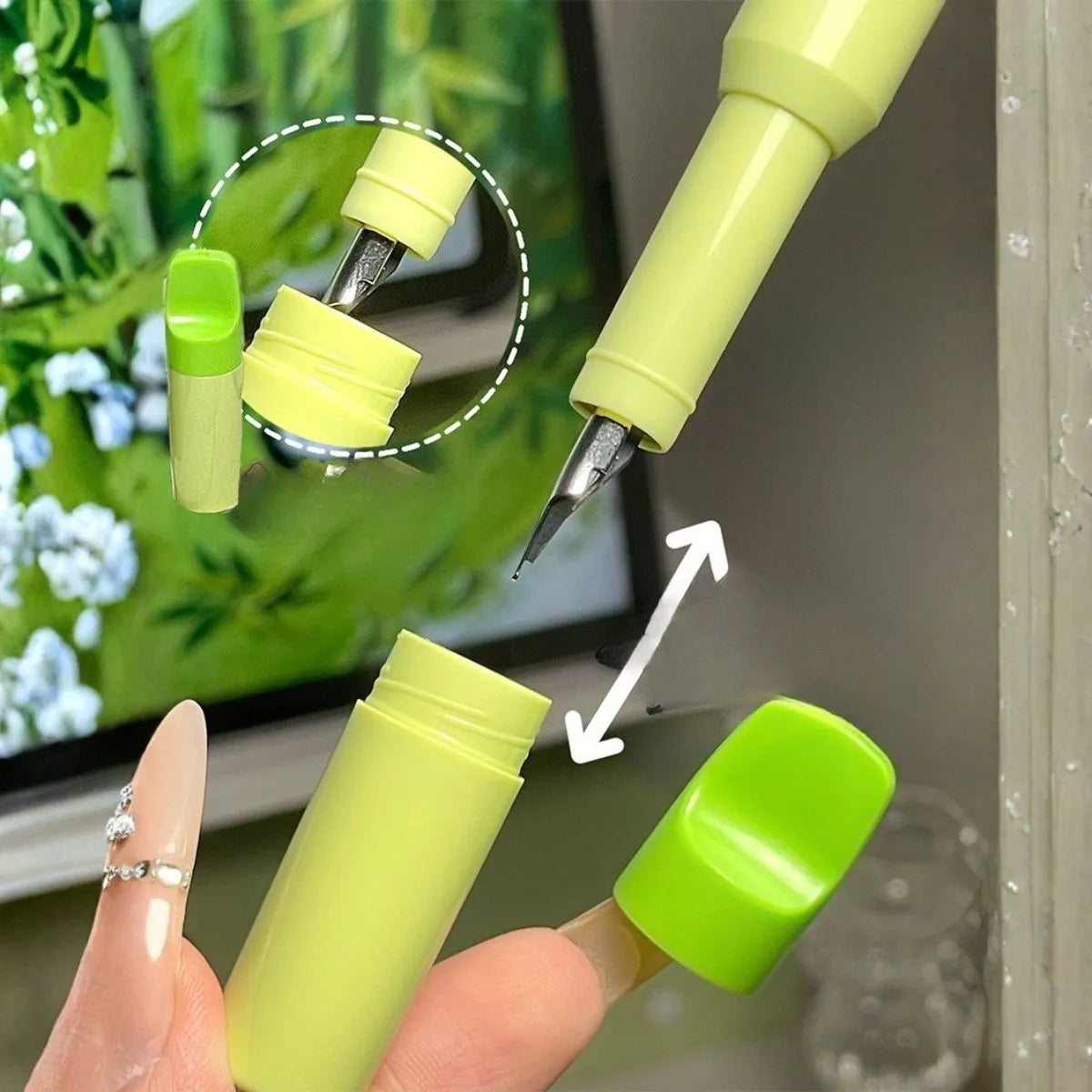 Parrot Green Panda Pen with Refill - Tinyminymo