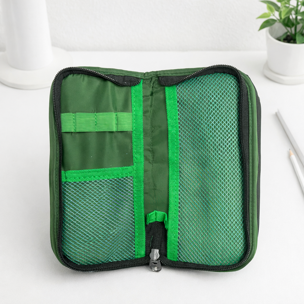 Inside of Panda Stationery Pouch - Tinyminymo