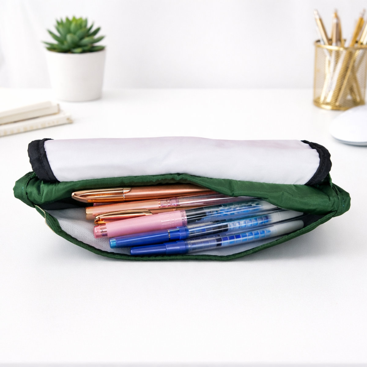 Green Color Pencil Case - Tinyminymo