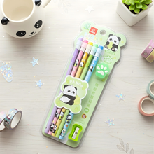 Load image into Gallery viewer, Green Color Panda Pencil Set - Tinyminymo 
