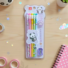 Load image into Gallery viewer, Purple Color Panda Pencil Set - Tinyminymo

