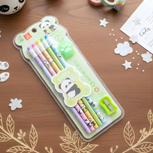 Load image into Gallery viewer, Kawaii Panda Pencil Set - Tinyminymo  
