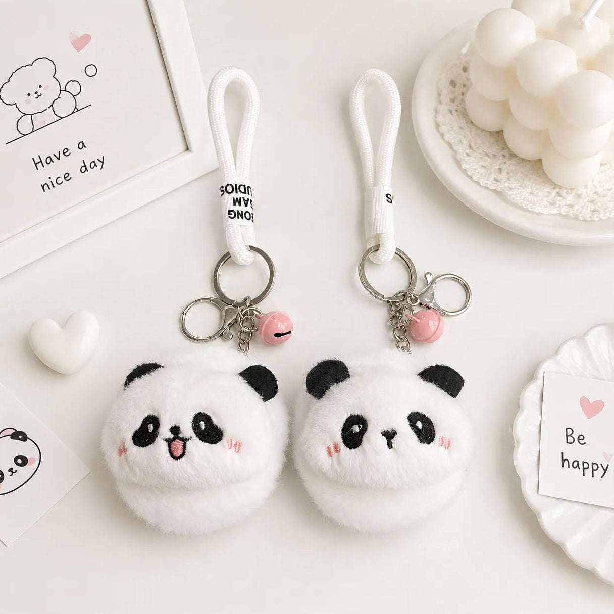 White Panda Pocket Mirror - Tinyminymo