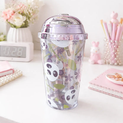 Silver Color Panda Sipper - Tinyminymo