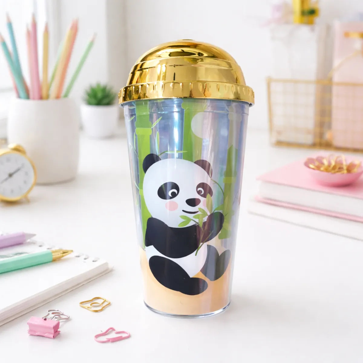 Golden Color Panda Sipper - Tinyminymo