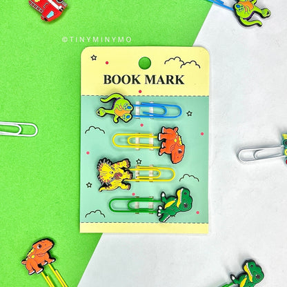 Dinosaur Design Paper Clip Bookmark - Tinyminymo