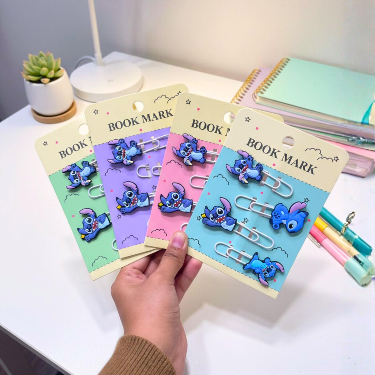 Four Pieces of Stitch Bookmark - Tinyminymo 
