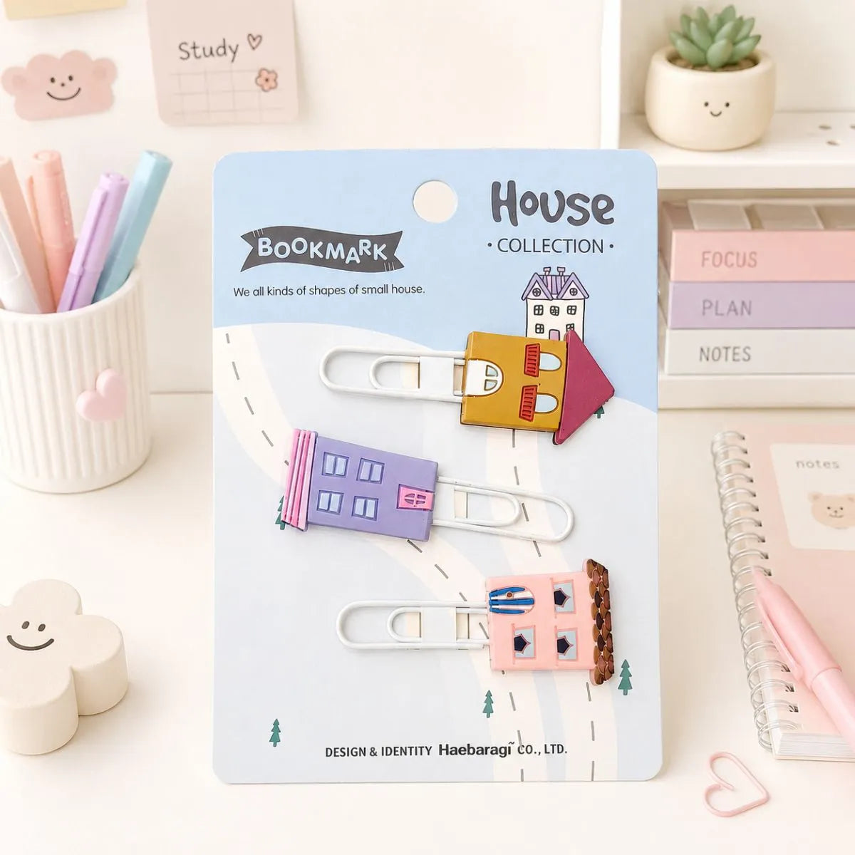 Packaged House-shaped Bookmarks - Tinyminymo