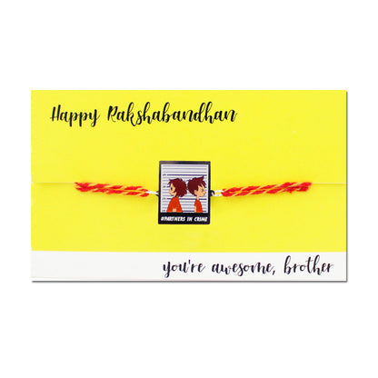 Partners In Crime Metal Rakhi - Tinyminymo 