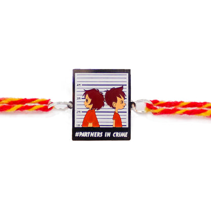 Partners In Crime Metal Rakhi - Tinyminymo 