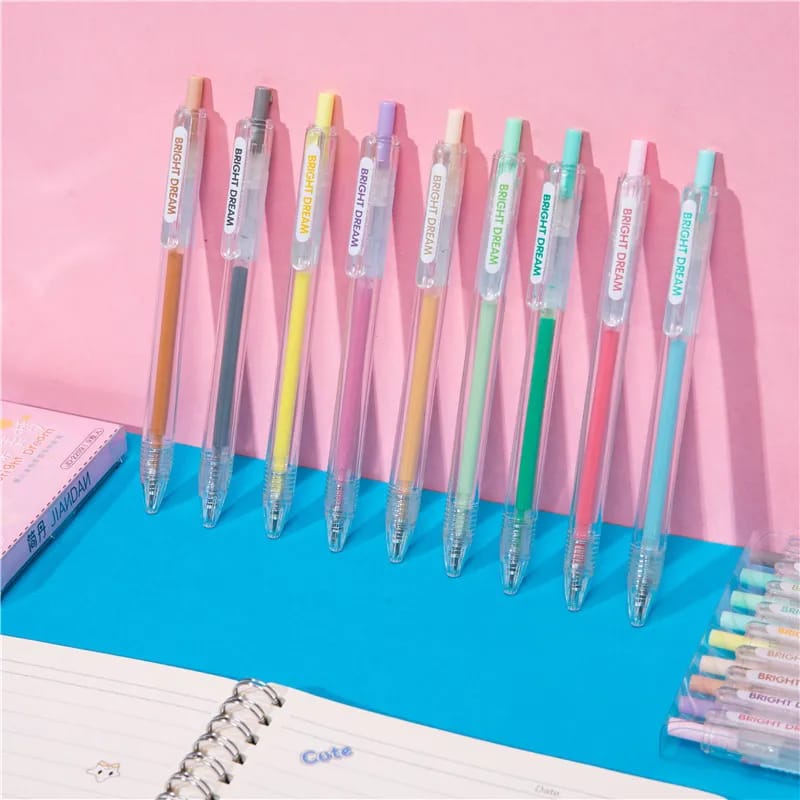 Pastel Gel Pens - Set of 9 - Tinyminymo