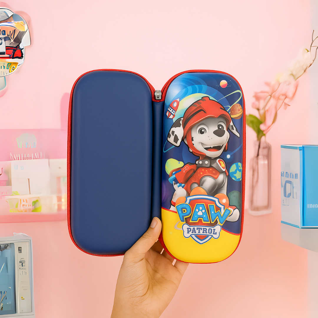 Paw Patrol Smiggle Pouch held by a Hand,  Marshall - Tinyminymo
