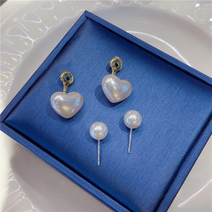 Heart Shaped Pearl Earring - Tinyminymo 