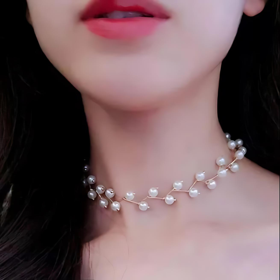 Pearl Zig-Zag Choker - Tinyminymo