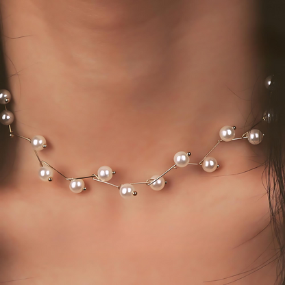 Pearl Zig-Zag Choker - Tinyminymo