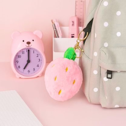 Plush Strawberry Keychain - Tinyminymo