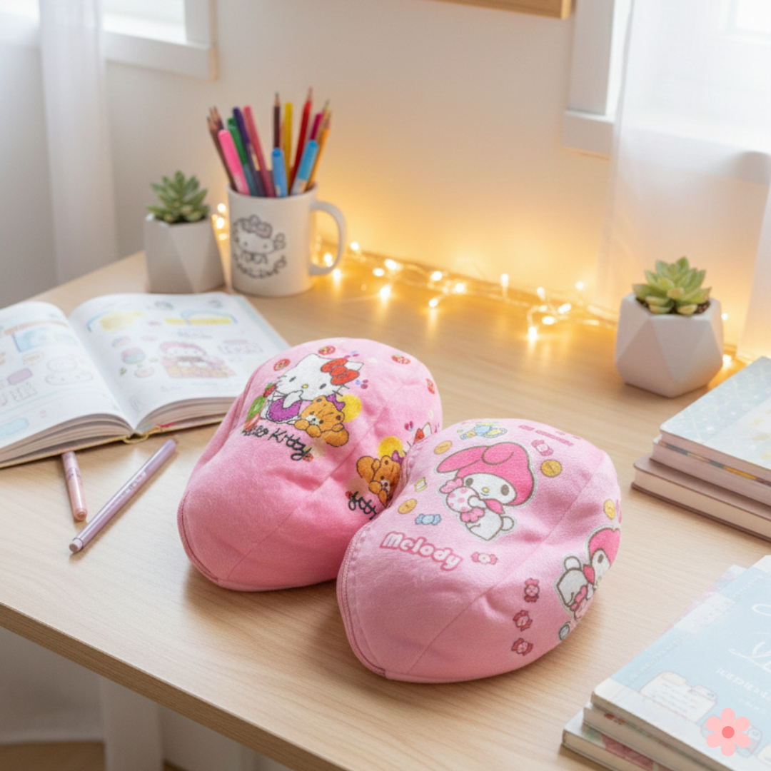 Two Designs of Peek-a-boo Soft Toy - One Hello Kitty and One My Melody - Tinyminymo