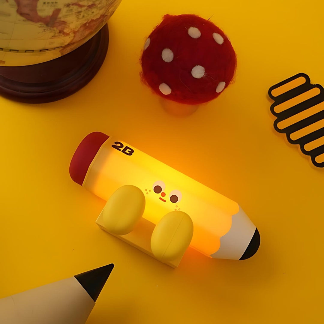 Pencil Shaped Night Light with Phone Stand - Tinyminymo