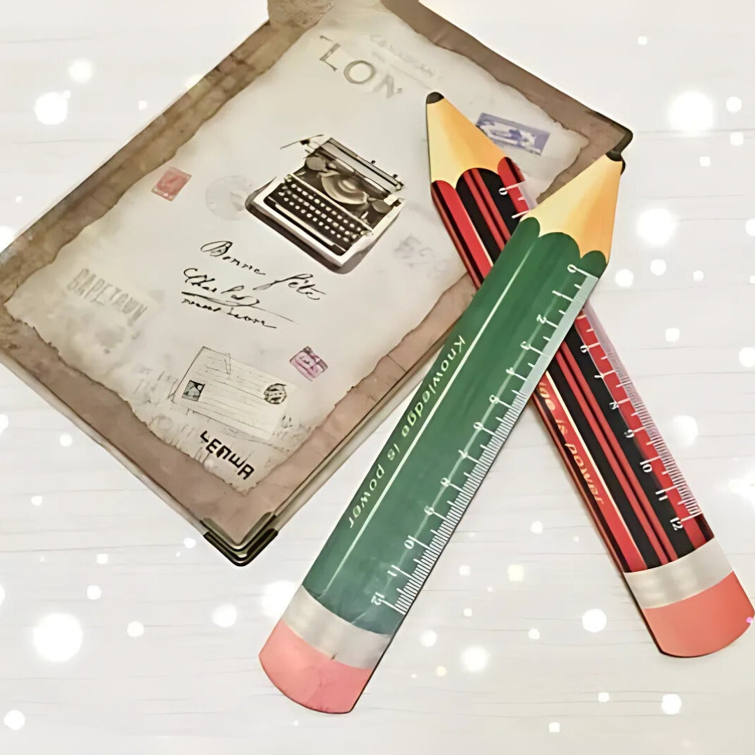 Pencil Shaped Wooden Ruler - Tinyminymo