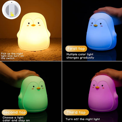 Penguin Silicone Night Light - Tinyminymo