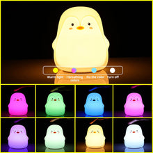 Load image into Gallery viewer, Penguin Silicone Night Light - Tinyminymo 
