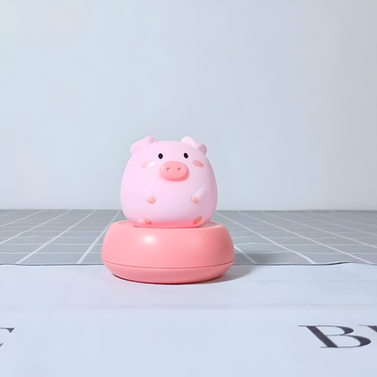 Cute Piggy Table Lamp with a Pink Base - Tinyminymo